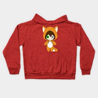 creepypasta clockwork fox costume doll Kids Hoodie